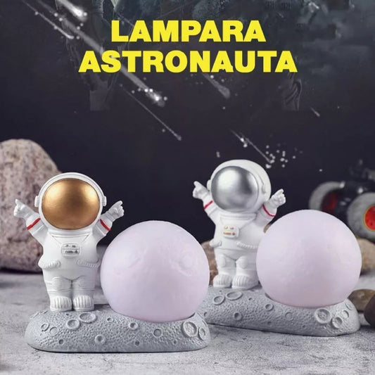 Lampara Velador Luz De Noche Astronauta